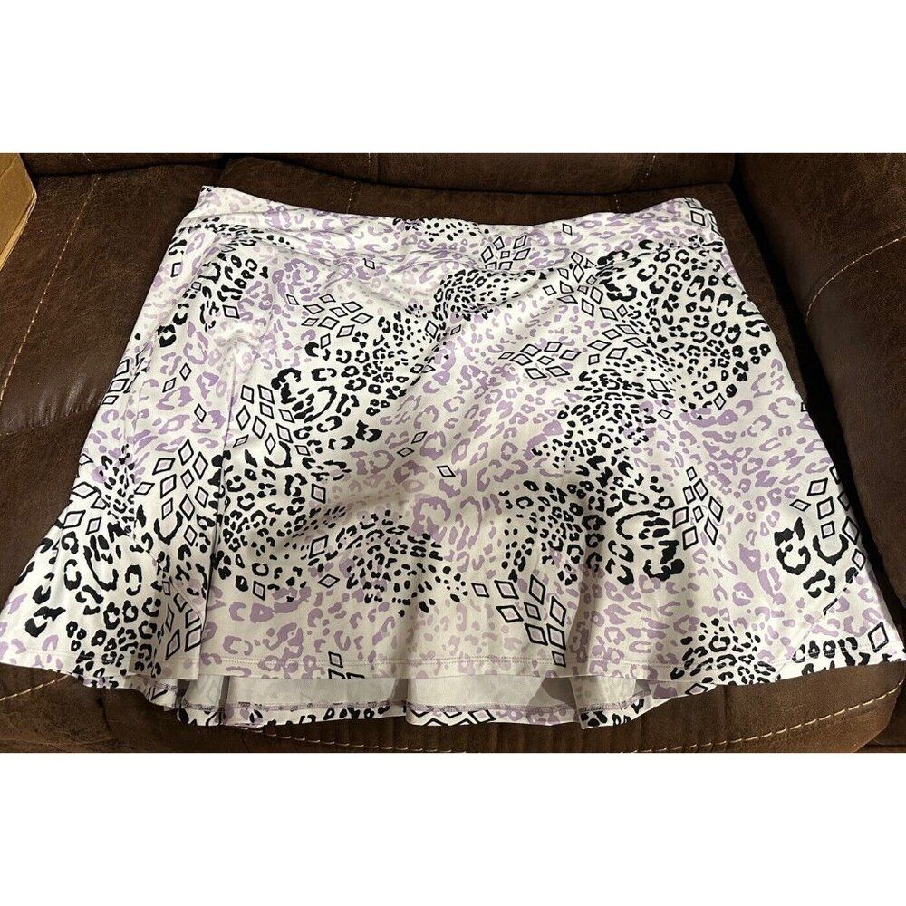 Coral Bay Skort Tennis Golf  Pickleball Women's Sz XL  Pull on Stretch Purple